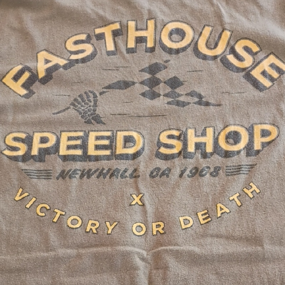 Fasthouse Speed Shop Graphic Tee - Yellow & Black Print - Picture 2 of 4